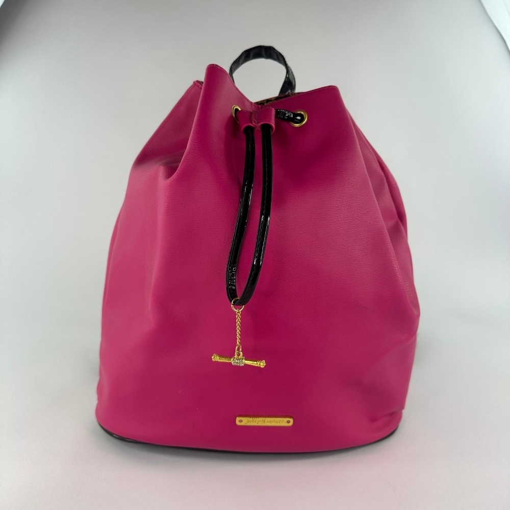 Juicy Couture Vegan leather backpack Pink Drawstring Women's Bag